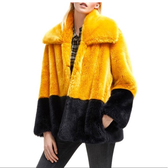 French Connection Jackets & Blazers - French connection Faux-fur coat
